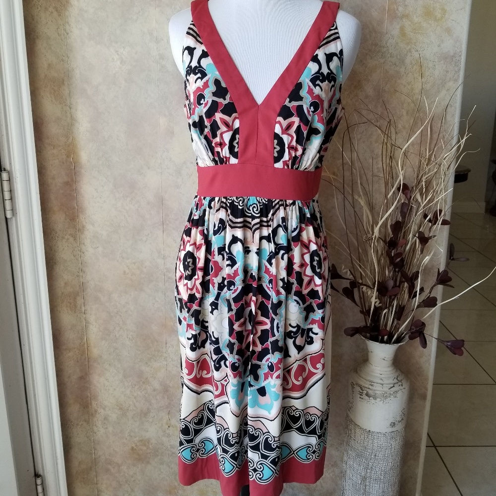 2 for $20 Trulli Coral Vneckline Dress